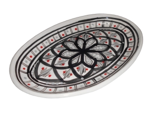 Półmisek owalny 23 cm Szary