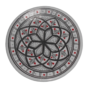 Talerz płaski 23cm SZARY 2