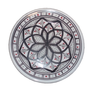 Talerz deserowy 21cm Szary