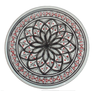 Talerz płaski 23cm SZARY 6