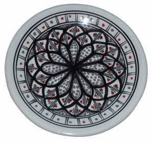 Talerz deserowo-obiadowy 24cm Szary 2