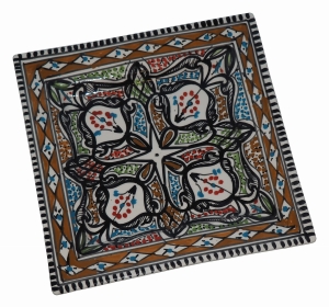 Talerz kwadrat 25cm MIX 015