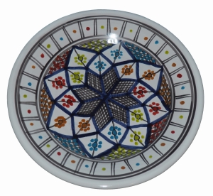 Talerz deserowo-obiadowy 24cm Mix 013