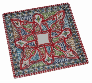 Talerz kwadrat 25cm MIX 018