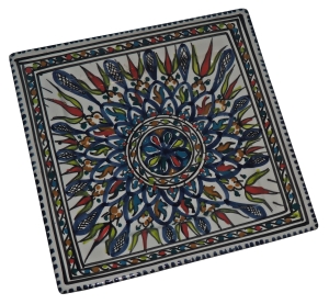 Talerz kwadrat 25cm MIX 023