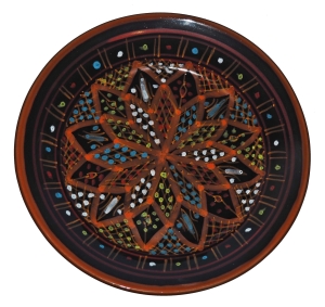 Talerz deserowy 21cm mix 014